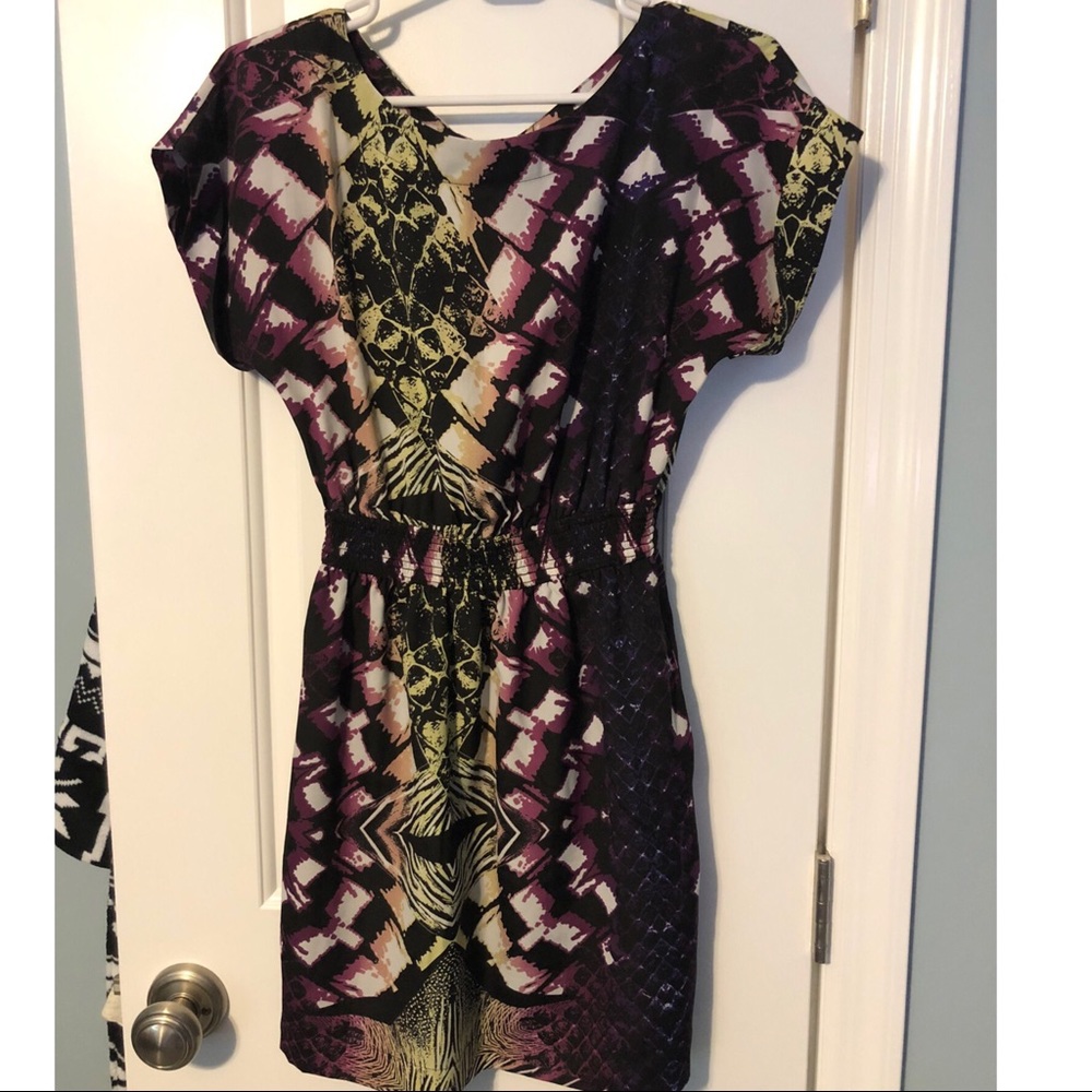 BCBGeneration mini dress with keyhole back.